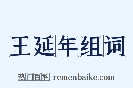 王延年组词是什么意思的图片